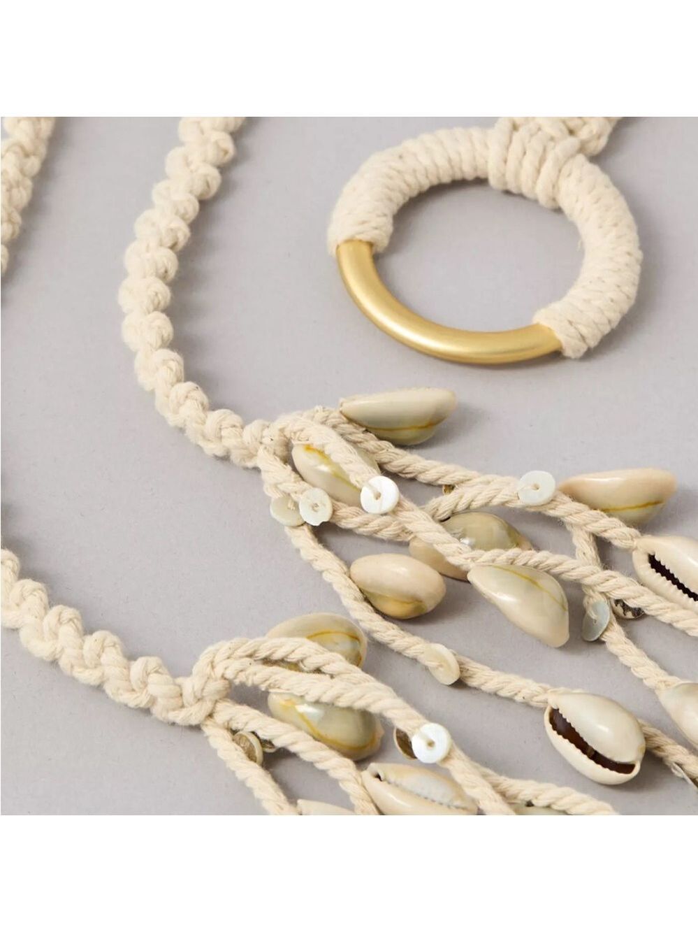 Macrame Carry Strap + Belt Multifunction Multipurpose NEW Handcrafted Natural - Picture 10 of 16